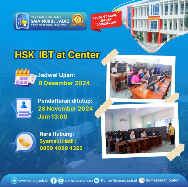 Ujian HSK(K) Online 8 Desember 2024