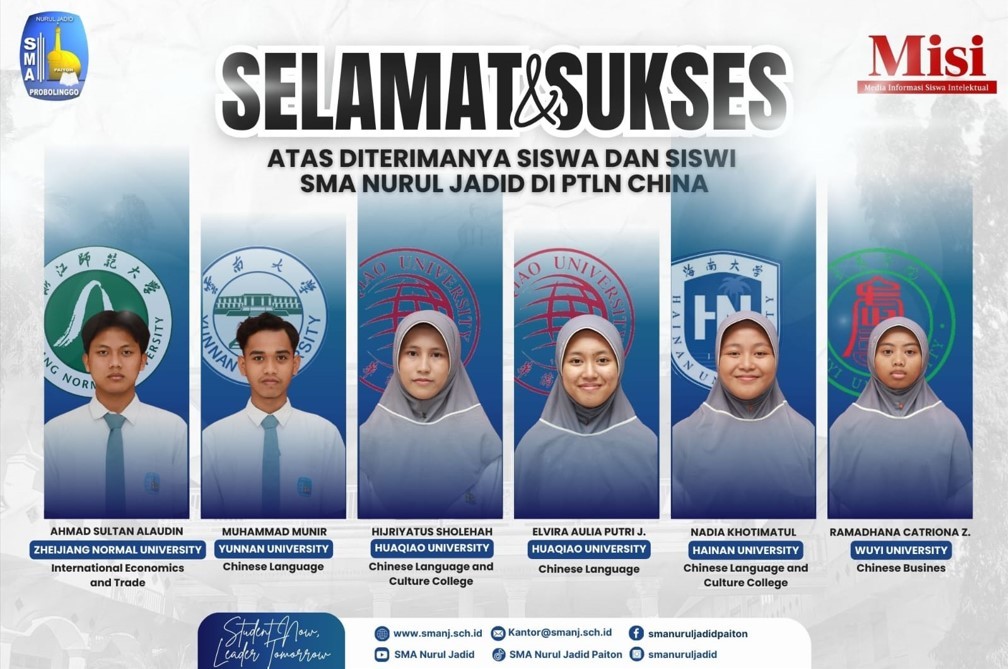 Terbang ke Negeri Tirai Bambu, 6 Siswa SMA Nurul Jadid Raih Beasiswa Pendidikan di China