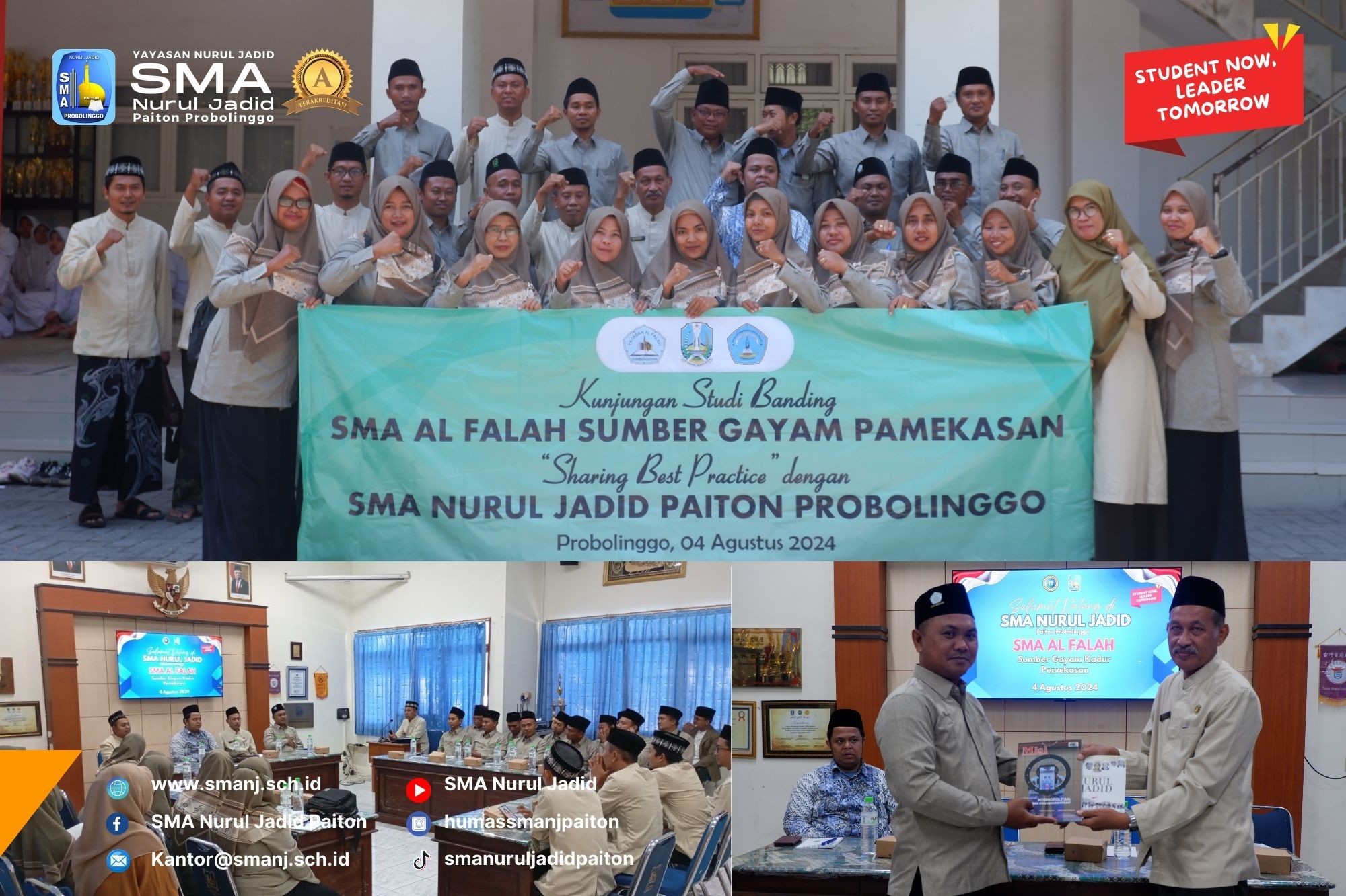 Silaturahmi Edukasi: SMA Nurul Jadid Bagikan Pengalaman Terbaik Kepada SMA Al-Falah