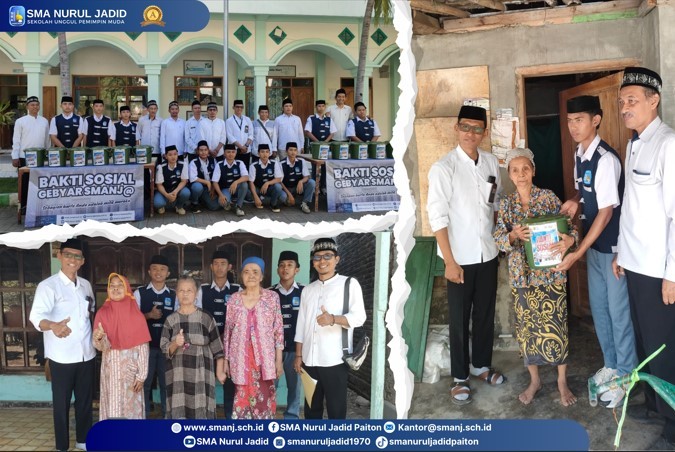 SMA Nurul Jadid Gelar Bakti Sosial, Wujud Kepedulian Terhadap Sesama