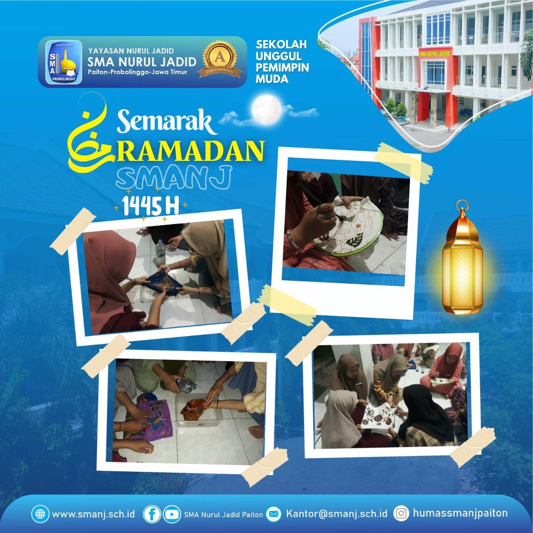 Semarak Ramadhan: Siswa SMA Nurul Jadid Menyulap Kain Putih Menjadi Karya Seni Memukau dalam Ekstrak