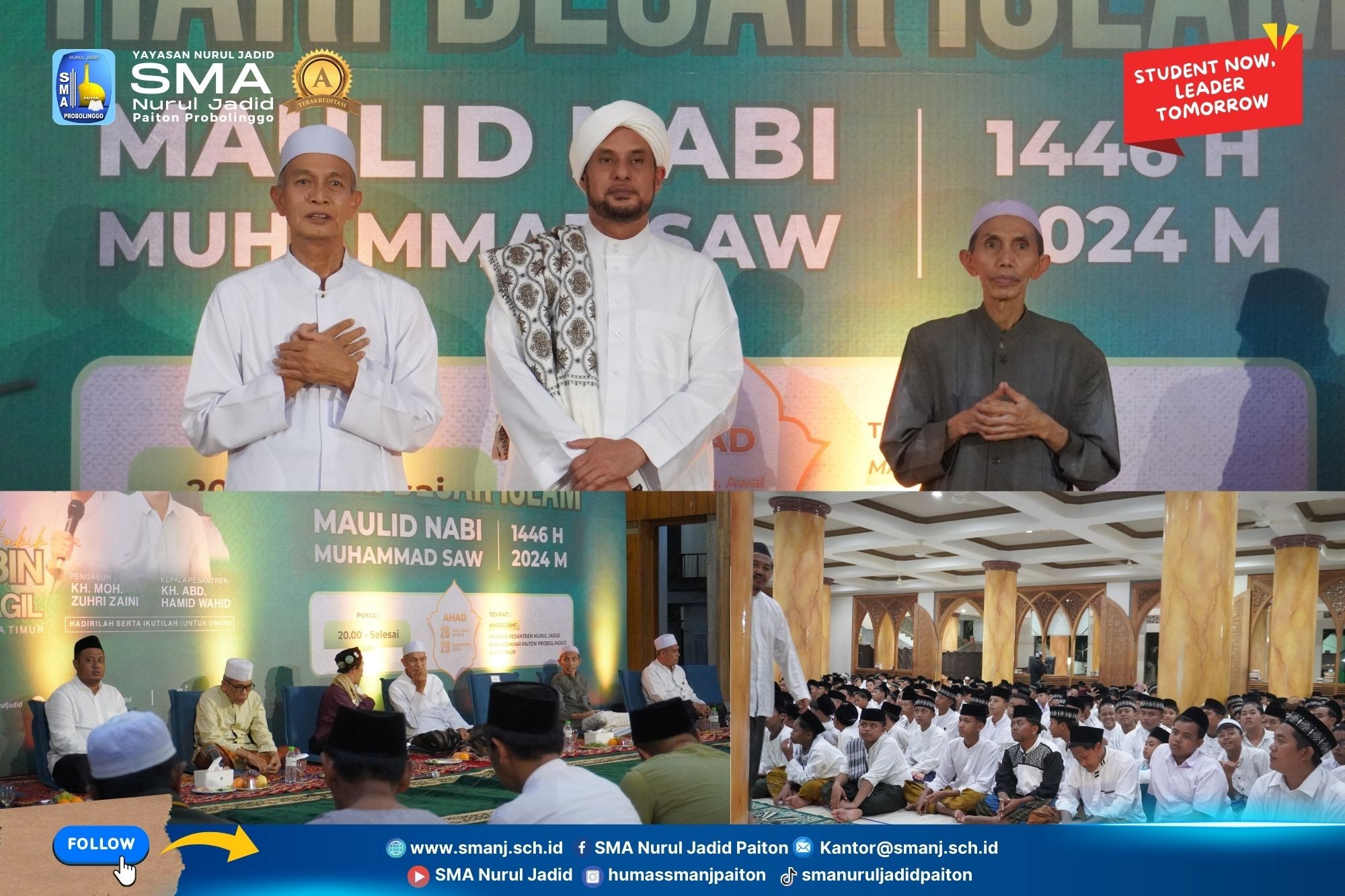 Suasana Kegiatan PHBI 1446 H di Pondok Pesantren Nurul Jadid.