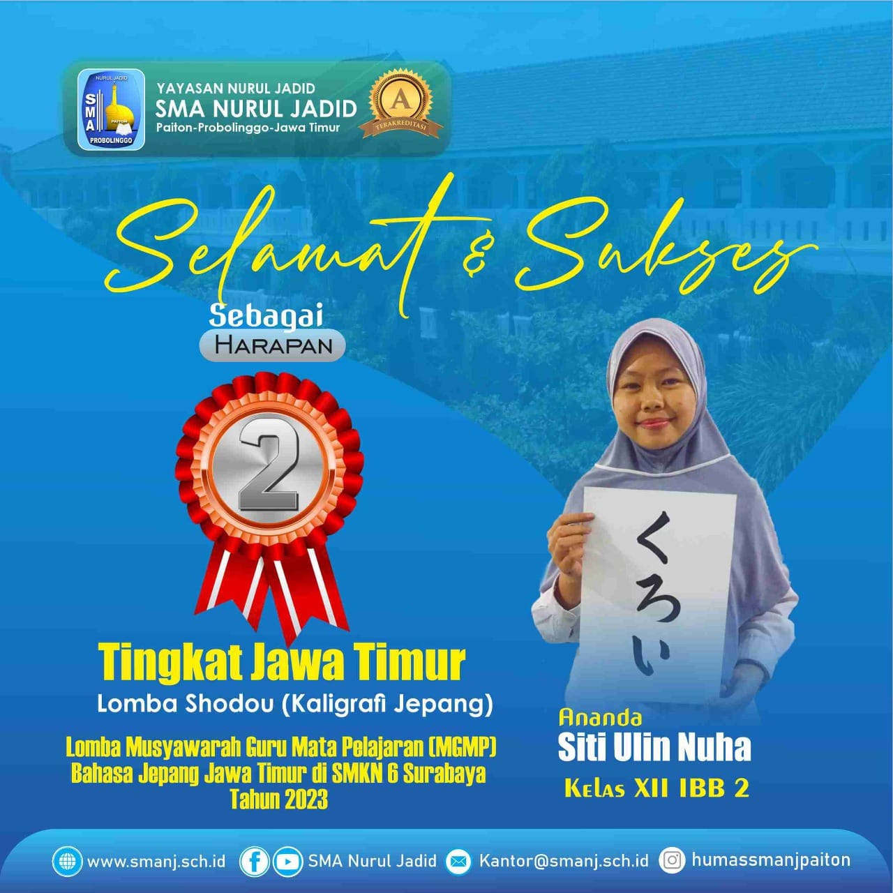Juara Harapan 2 Tingkat Jawa Timur