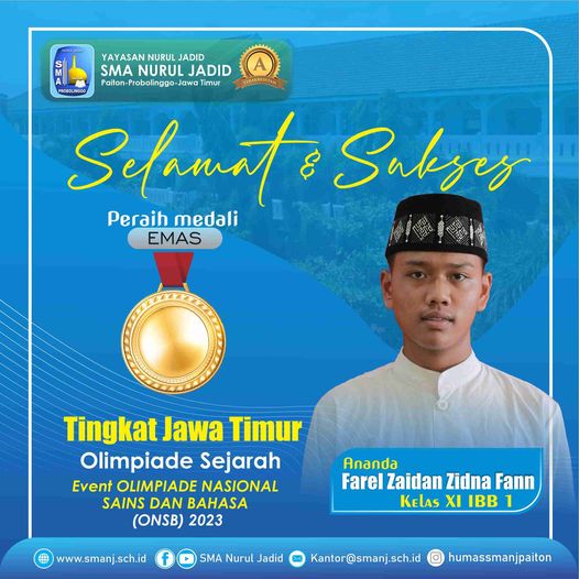 Maraih Medali EMAS Olimpiade Sejarah